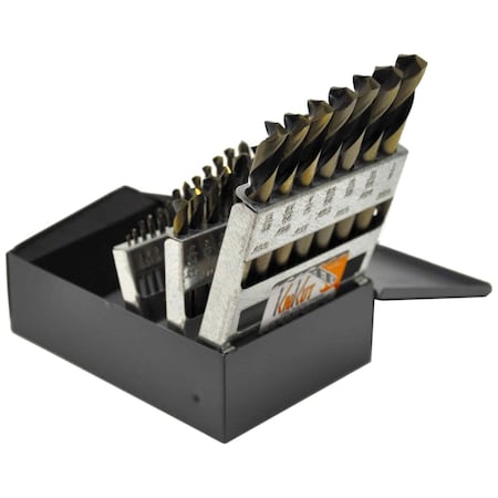 R W Thompson KnKut 29 Piece Short Stubby Length Drill Bit Set 1/16"-1/2" by 64ths 29KK7